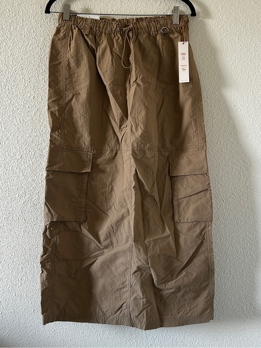 Love Tree Nylon Cargo Utility Parachute Midi Skirt Street  Casual Women’s Medium